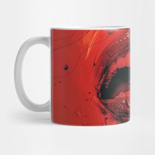 Red Lips Vampire Fangs Out Mug